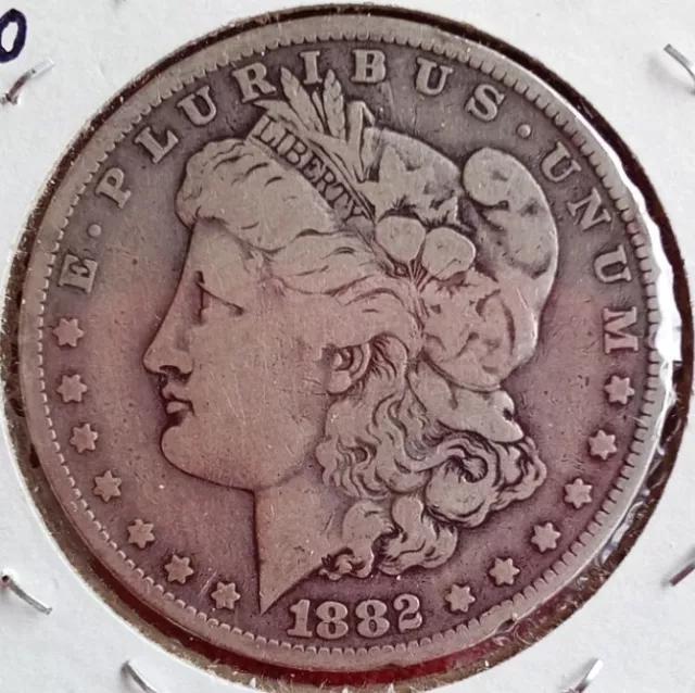 1882 O  Morgan Silver Dollar In Beautiful VF+ Condition.