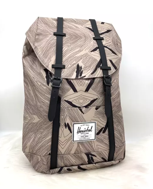 AUTH NWT Herschel Supply Co. Retreat Classic 19.5 L Backpack In Geo/ Black