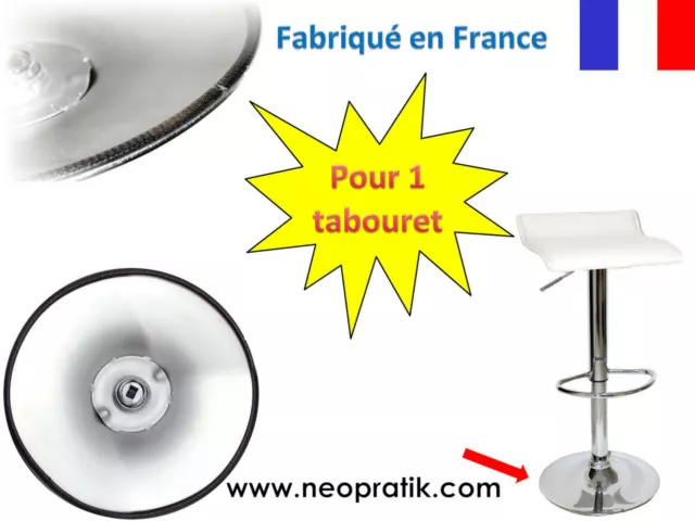 Protection pour 1 tabourets : pied socle de tabouret chaise de bar (plastique)