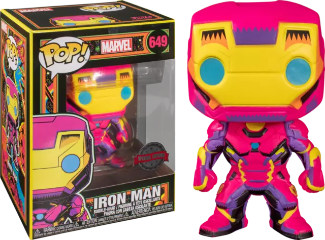 Iron Man - Iron Man Black Light US Exclusive Pop! Vinyl [RS]-FUN48846-FUNKO