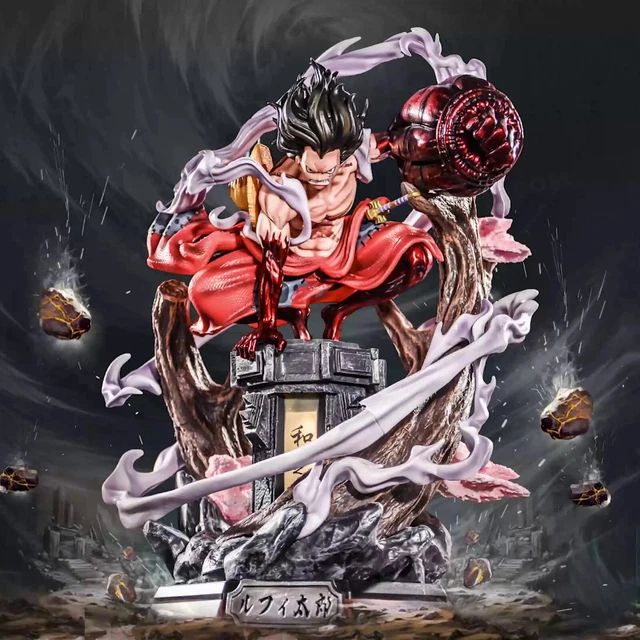Figurine One Piece Luffy Gear 4 26cm PVC Avec Socle Lumineux Statue Collection