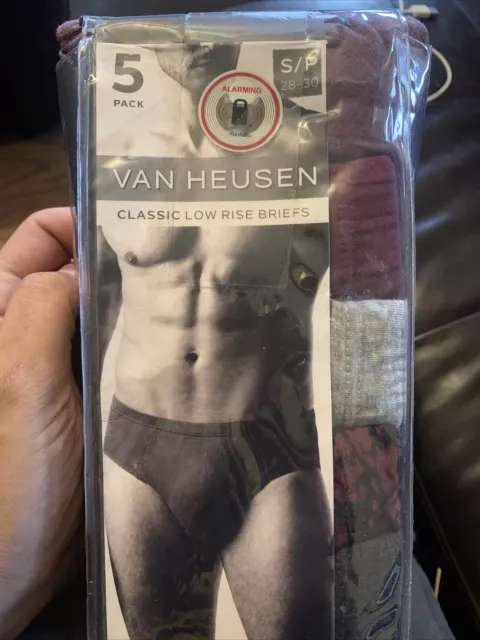 Van Heusen 5 Pack Classic Mens Low Rise Bikini Briefs Guys Underwear Size Small