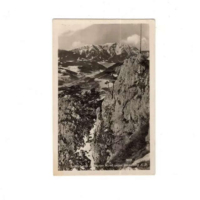AK Ansichtskarte Ausblick von der Hohen Wand gegen Schneeberg