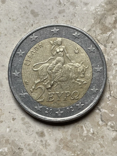 2 EURO MÜNZE Fehlprägung Griechenland 2002 sehr selten EUR 200,00