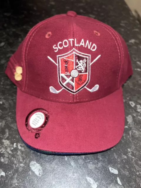 Scotland Golf Tartan Baseballkappe Golfer T-Shirts Ball Marker Einheitsgröße Brandneu mit Etikett