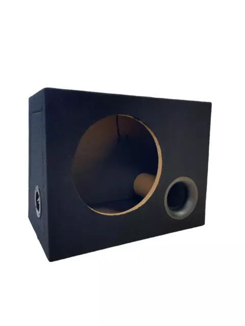 PRO 25.4cm Porting Vuoto Sub Subwoofer Recinto 25L MDF Nero Carpted Boma Basso