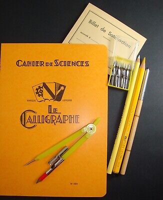 LOT TR3 ECOLE SCOLAIRE ANCIEN ECOLIER CAHIER TRAVAIL PORTE PLUME BON POINT GOMME 
