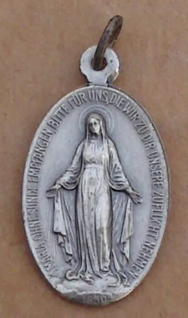 Rarität - Wundertätige Medaille - Heilige Maria, Zuflucht der Sünder - (AB08)