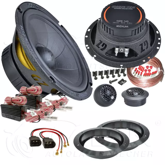 GROUND ZERO LAUTSPRECHER für VW TOURAN I / 1T 2003-2014 Front Vorn 150W #AJQP