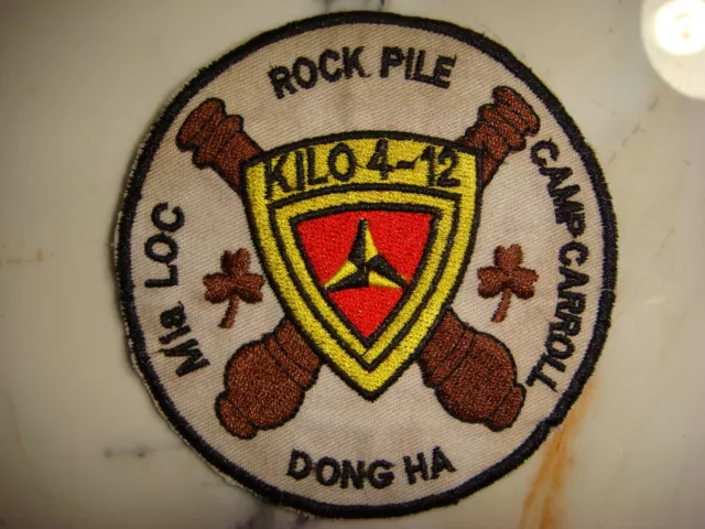 USMC CAMP CARROLL KILO BATTERY 4th BN, 12th MARINE RGT, VIETNAM WAR PATCH