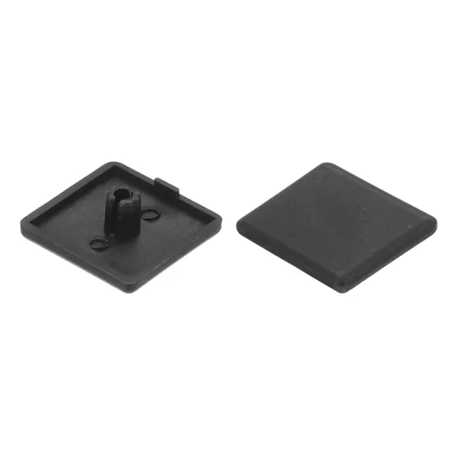 30Pcs Standard Plastic Square Aluminum Extrusion End Cap Black 30x30mm