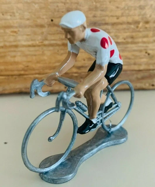 Figurine Vintage Cycliste Tour De France En Aluminium (N°9) - Fabrication Française