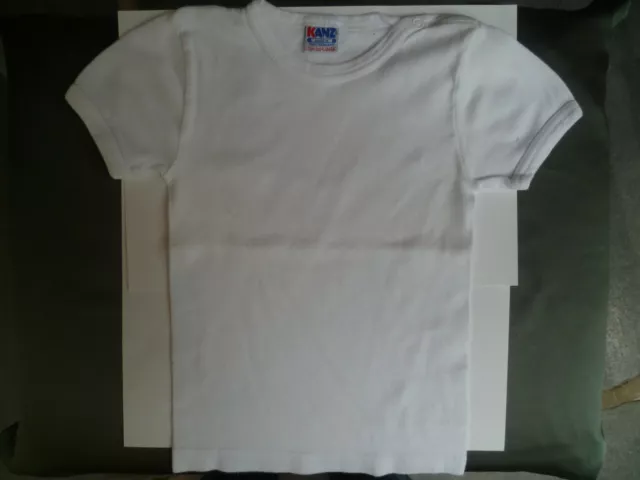 Kinder T-Shirt Vintage Größe 104 Kanz unisex weiß sehr gut erhalten gebraucht