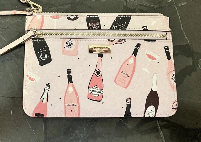 Kate Spade Shore Street Champagne Tinie Wristlet, Wallet Model K4896 Kate Spade Shore Street Champagne Tinie Wristlet, Wallet Model K4896