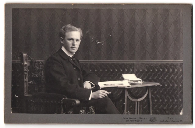 Fotografie Otto Wigand Nachf., Zeitz, Schützenstraße 25, junger Bürgerlicher be