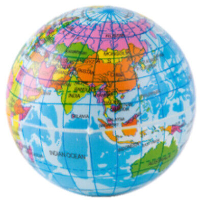 10 cm Anti Alivio del Estrés Mapa Mundial Bola de Espuma Atlas Globo Palma Tierra ToTM