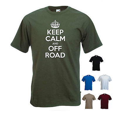 'Keep Calm and Off Road' 4x4  T-shirt Tee Gift