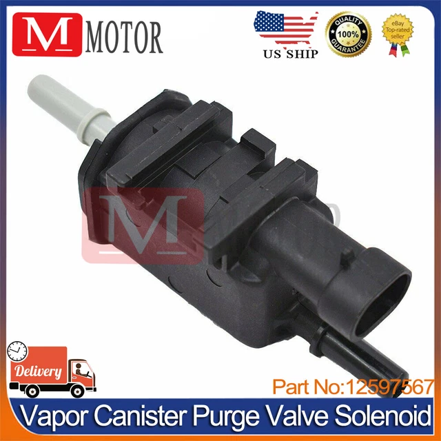 Evap Purge Valve EVAP Emisson Vapor Canister Purge Solenoid Valve Fits Chevy Buick GMC 12597567 E Canister Purge Valve Solenoid - Foto 7