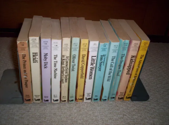 LOT of 13 ILLUSTRATED CLASSIC EDITIONS MOBY Books--SMALL Paperback Classics
