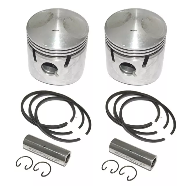 Royal Enfield 700cc Piston Assembly Set With Rings &amp; Wrist Pins Circlips