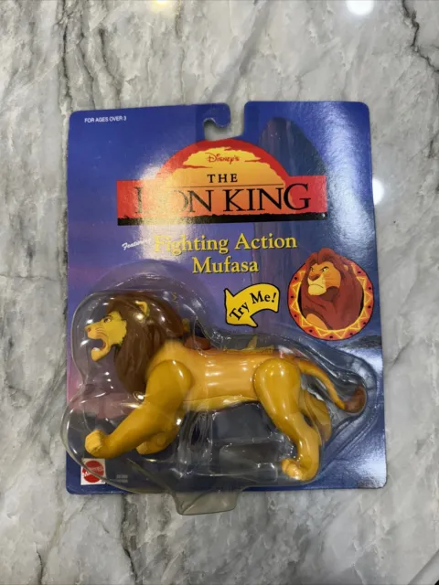 SEALED VTG 1994 Mattel Disney's The Lion King Fighting Action Mufasa ...