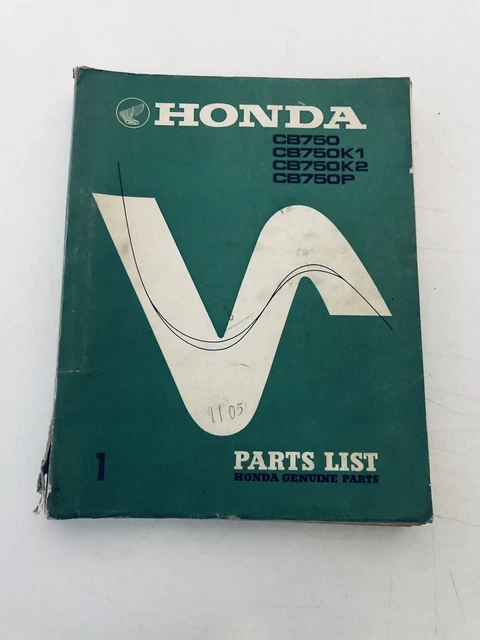 Catalogo ricambi PARTS LIST HONDA CB750-CB750K1-CB750K2-CB750P   1971