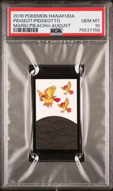 Pokemon Pidgeot & Pidgeotto Rare Pokemon Hanafuda Card TCG PSA 10 Gem Mint