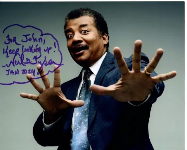 NEIL DEGRASSE TYSON Autographed Signed 8x10 Photograph - To John