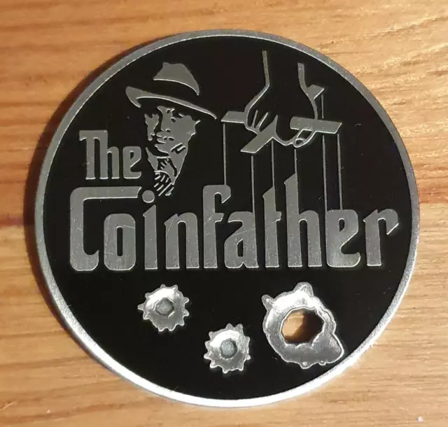 Coinfather Geocoin - Mafia Black - unaktiviert