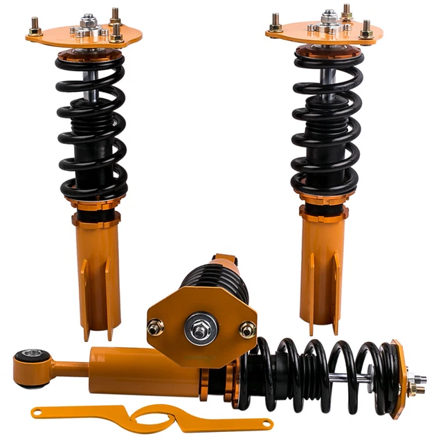 Coilover Lowering Kits for Mitsubishi 3000GT AWD 1991 -99 3.0L Adj Height Golden