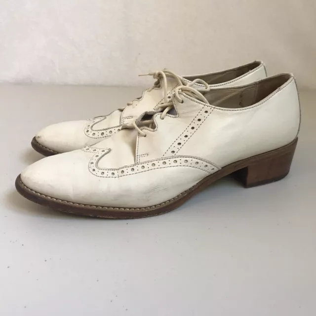 The J Peterman Co. Vtg Women’s Shoes Oxford Made N  ITALY SZ 9B Retro