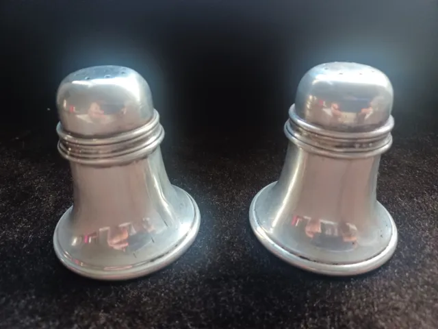 Heavy Tiffany & Co. Sterling Silver Salt and Pepper Shakers Pair