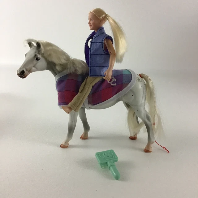 GRAND CHAMPIONS MODEL Horse Rider Equestrian Doll Figure Brush Vintage