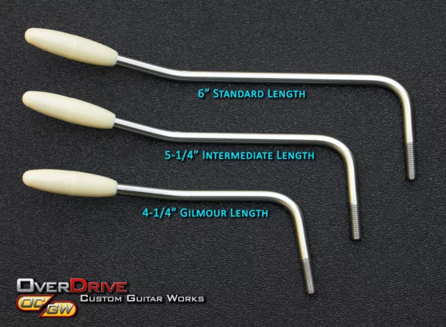 Bras trémolo strat court personnalisé 4-1/4 pouces, bras trémolo strat noir Gilmour 2