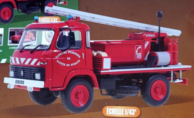 Miniature ALERTE 1/43 - Véhicule Pompier SAVIEM SM7 Rocher FPT SIDES - Eure-et-Loir