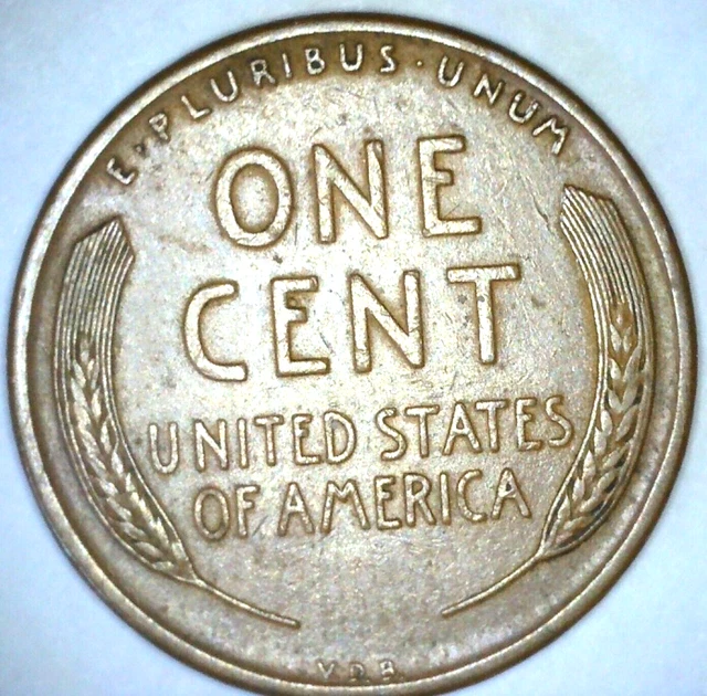 1909 VDB LINCOLN CENT Sharp 1st Variety First Year of Series Wheat Penny JN21