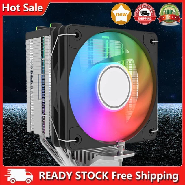 AIR CPU COOLER 4 Heatpipes Radiator 10CM PWM&ARGB for Intel 115X 1700 ...