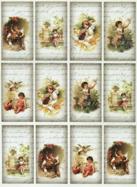 Rice Paper for Decoupage Decopatch Scrapbook Craft Sheet Vintage Little Angels