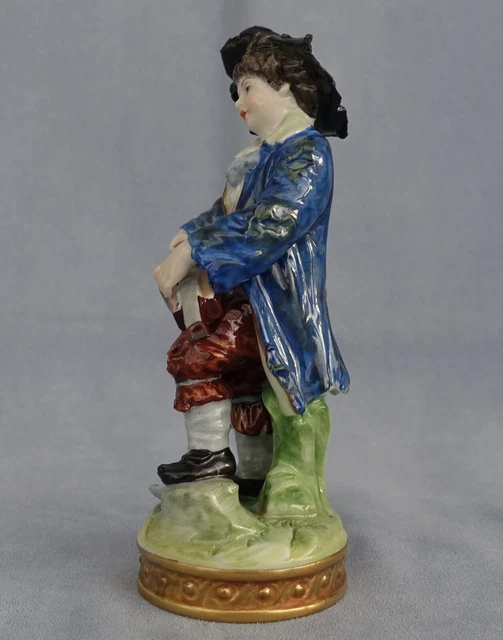 VOLKSTEDT Couple de Musiciens Figurines en Porcelaine Allemande Thuringe XIXème 11