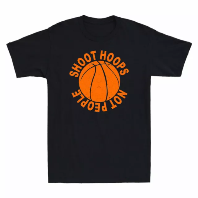 T-shirt divertente sparatutto in cotone regalo uomo persone non cerchi da basket vintage