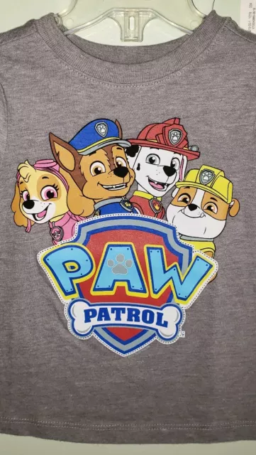 NEW Old Navy Boys Girls Unisex 12-18 MONTHS Paw Patrol Tee GRAY T-Shirt #37319 2