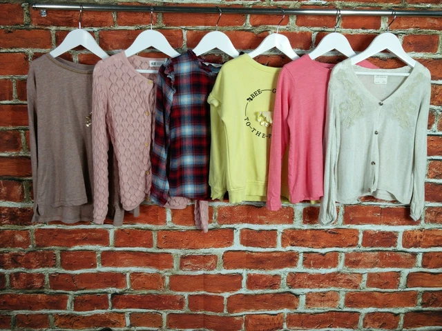 Maglione Maglietta Cardigan Bambina Età 5-6 Anni Zara Next Ecc Top Lavorato A Maglia Rosso 116Cm