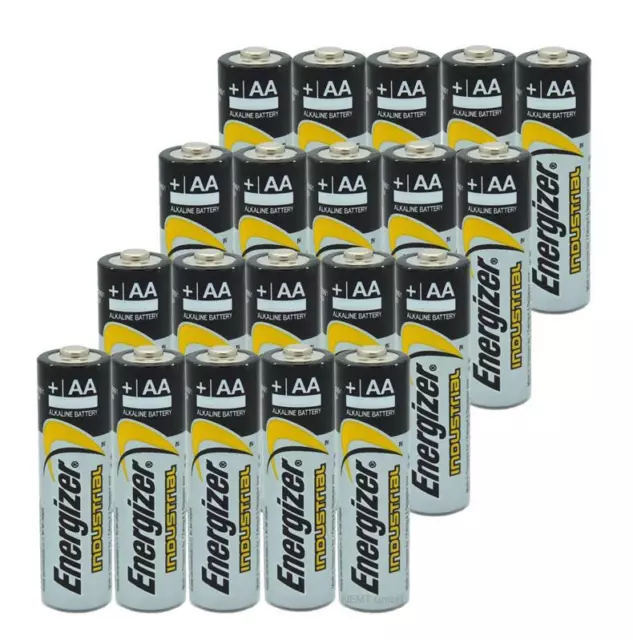 20 x Energizer Industrial AA Mignon LR06 Alkaline Batterien