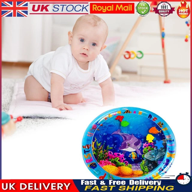 Animal Water Mat PVC Baby Water Play Mat Double Edge (Round Dolphin)