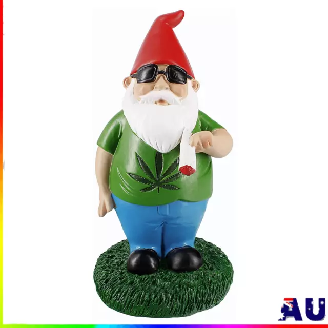 Garden Gnome Smoking Gnome Garden Statue Indoor Outdoor Garden Home Decoration