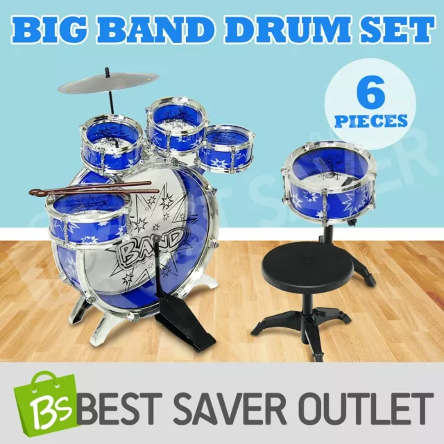 Kids Drum Set Children Junior Musical Set Gift Mini Big Band Jazz Music Play Toy