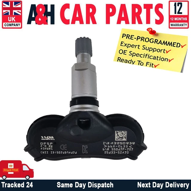 4x TPMS Tyre Pressure Sensors for BMW G20 G30 G42 F12 G11 G01 Pre