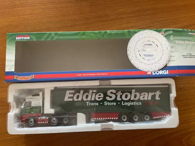 EDDIE STOBART 6x2 VOLVO FH CURTAINSIDE TRAILER : CC14002 : SCALE 1:50