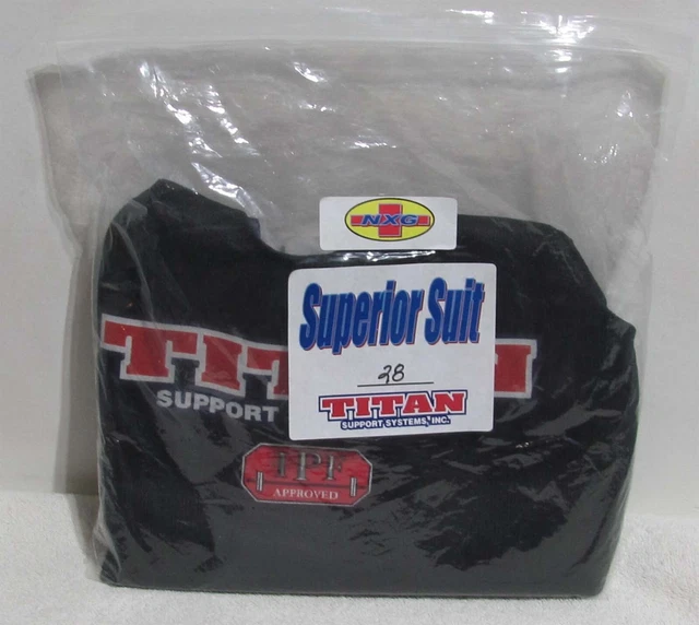 Titan Superior NXG+ Squat Suit Size 28 Black (NEW)