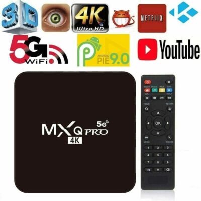 MXQ TV BOX NUOVO ANDROID 10.1 4K FULL HD 1080P 2GB 16GB RAM SMART DECODER WIFI 